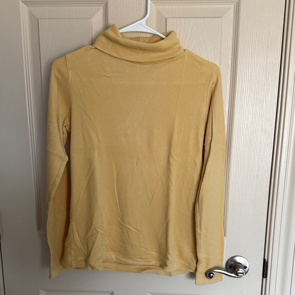 Uniqlo Heat Tech Women's Yellow Turtleneck Sweater